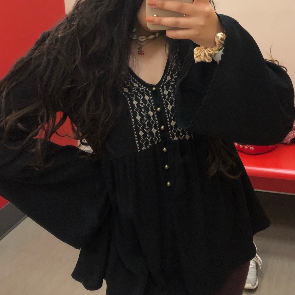 embroidered top